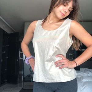 Chico’s gold tank top